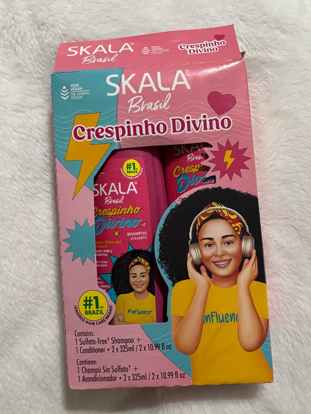 Crespinho Divino Kids Shampoo & Conditioner Set - Pink